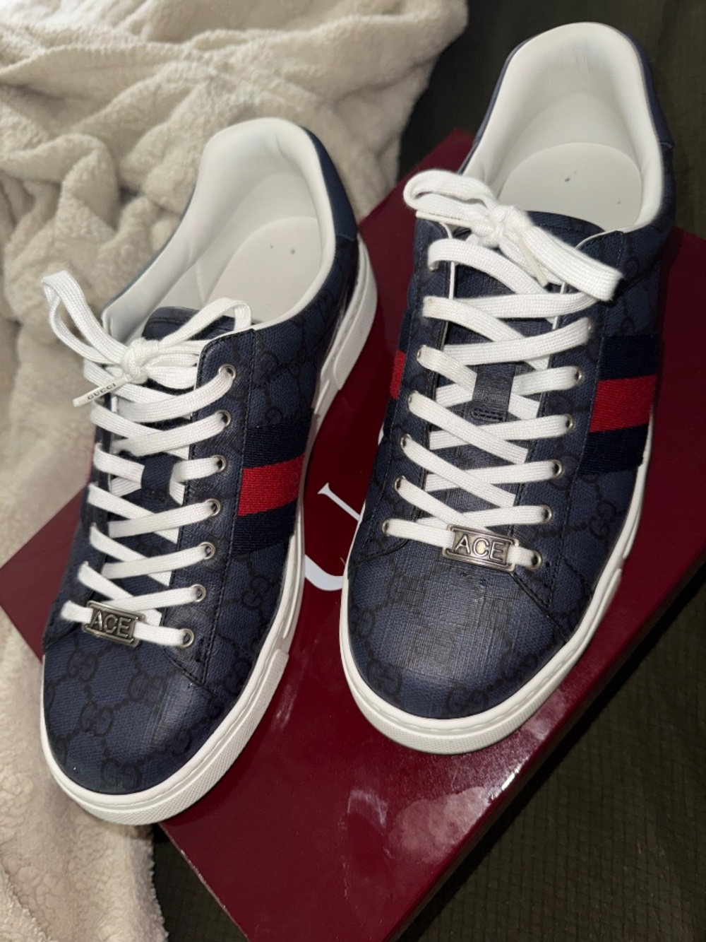 Men's Gucci Ace sneaker with Web - Picture 3 of 7